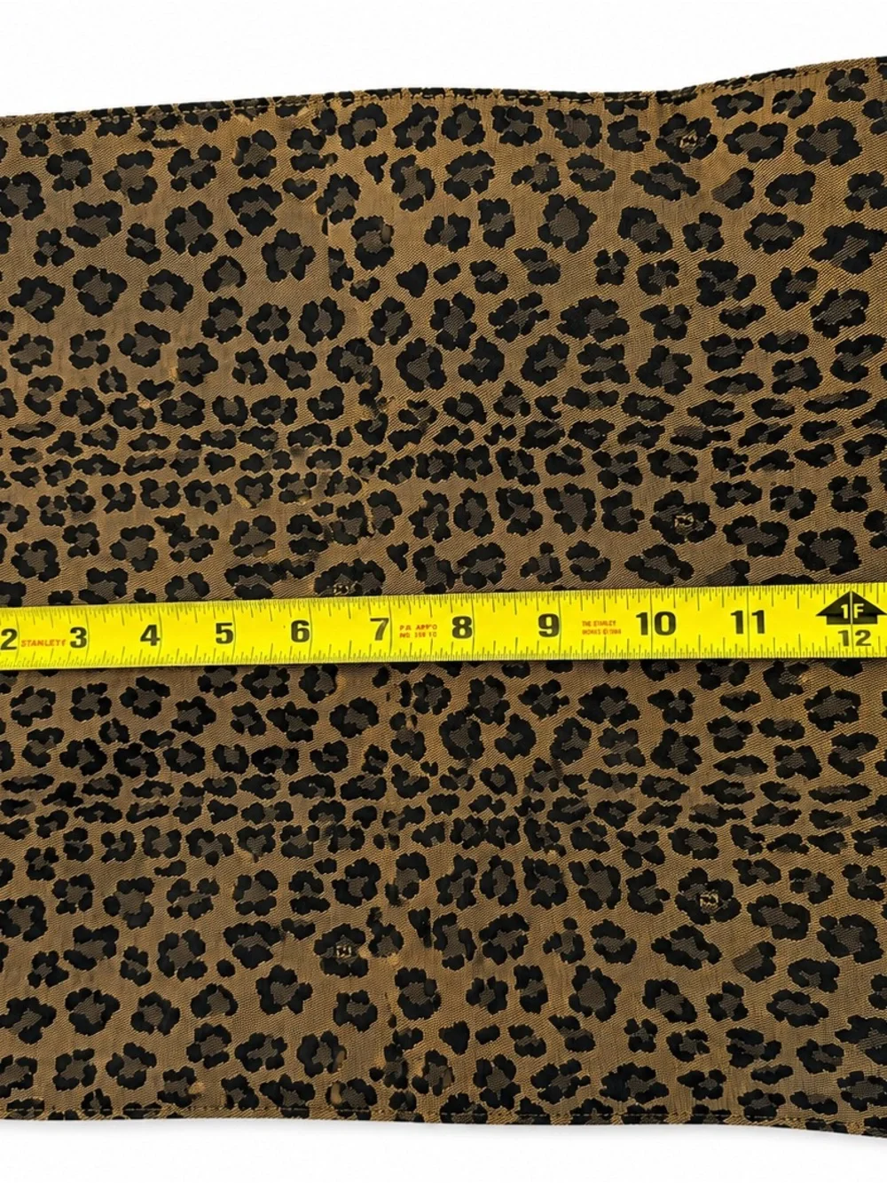 Fendi Leopard Print Tote Bag with Red Leather Handles